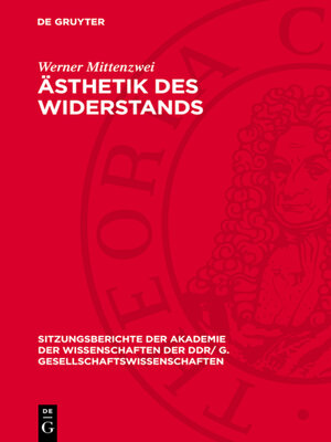 cover image of Ästhetik des Widerstands